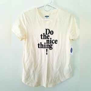 NWT Old Navy Graphic Tee Cream Size Small